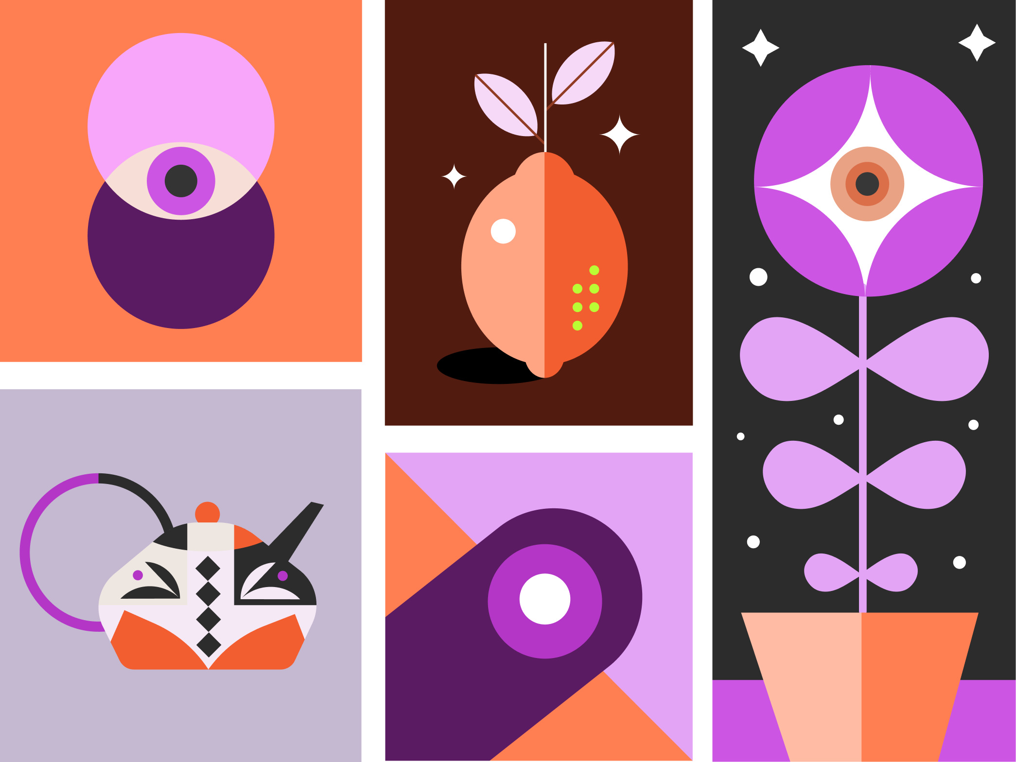 Flat Geometric Style